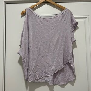 Free people cutout shoulder tee